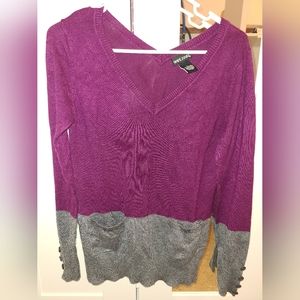 Purple/Grey Sweater